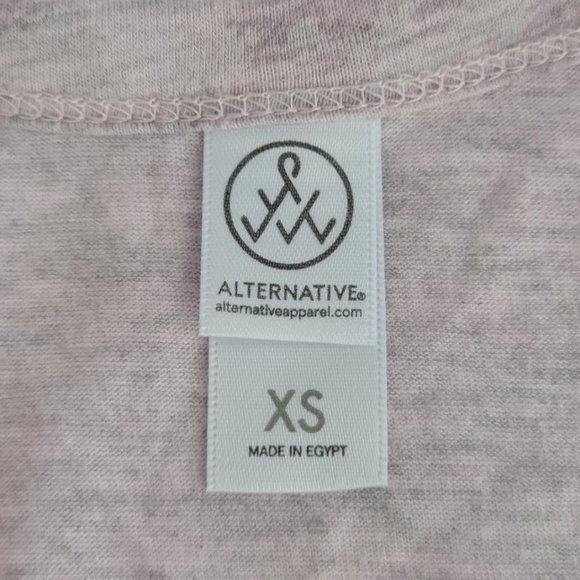 ALTERNATIVE Long Sleeve Cold Shoulder Tee Sz XS - Picture 7 of 7